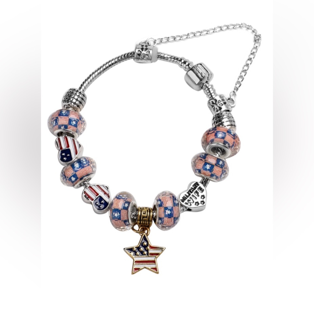Military Wife Charm Bracelet